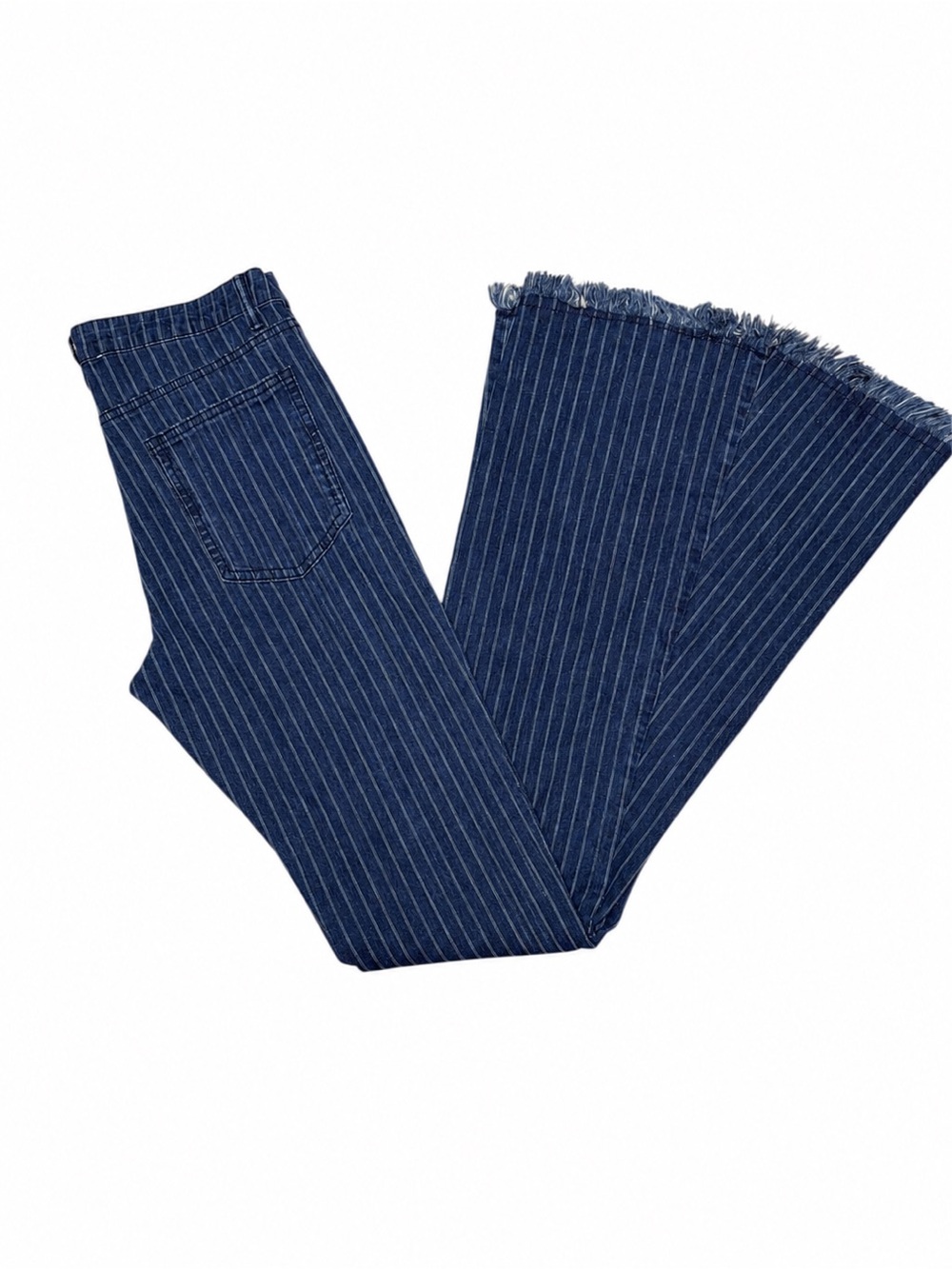 NWT Saints & Hearts All That You Need Pinstripe Flare Jeans M